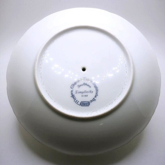 Simplicity Gravy Boat Attached Underplate White Fine China Serving Dish 7.5" - Picture 7 of 12